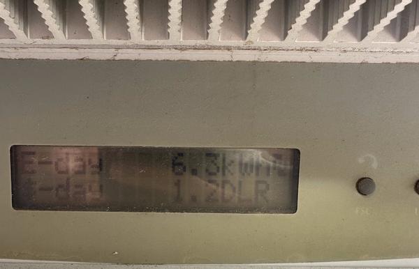 LCD: Today 6.3 kWh